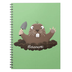 Cuaderno Gracioso gopher digging personalizado ilustracion