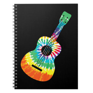 Cuaderno Gracioso Hippie Arco Arcoiris Tye Guitarra Acústic