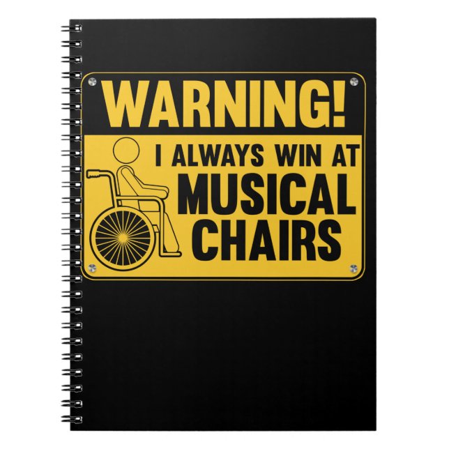 Cuaderno Gracioso Humor para silla de ruedas musical (Frente)