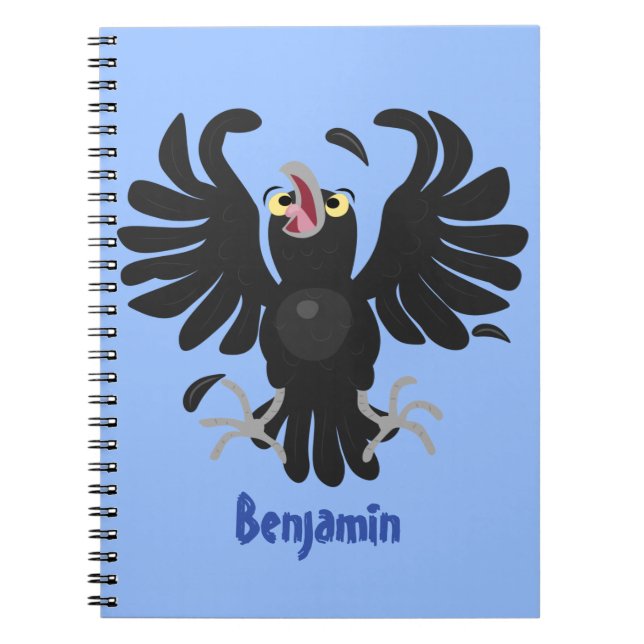 Cuaderno Gracioso ilustracion de personalizado de cuervos l (Frente)