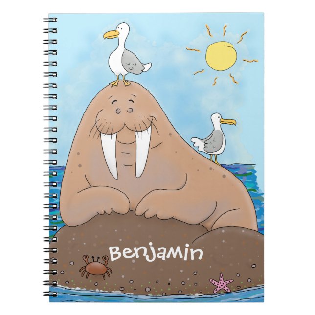 Cuaderno Gracioso ilustracion personalizado de moras felice (Frente)