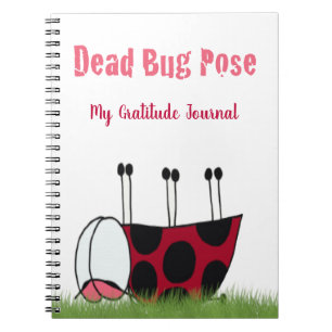 Cuaderno Gracioso insecto muerto de yoga