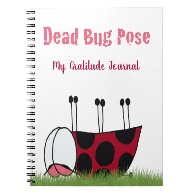 Cuaderno Gracioso insecto muerto de yoga (Frente)