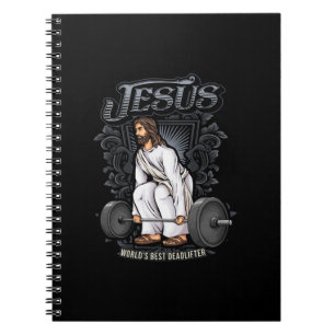 Cuaderno Gracioso Jesús Pun de Levantamiento de Peso Crist