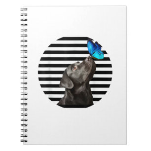 Cuaderno Gracioso Labrador Negro Recuperador Lab Perro Pet