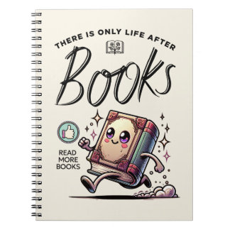 Cuaderno Gracioso libro de Kawaii con cita Leer más libros