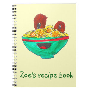Cuaderno Gracioso libro de recetas de espagueti personaliza