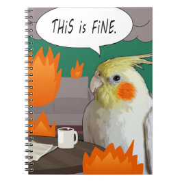 Cuaderno Gracioso Meme De Cockatiel Este Es Un Fantástico C