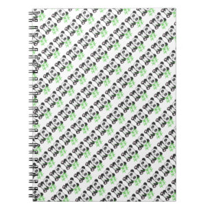 Cuaderno Gracioso panda de puntas cruzadas