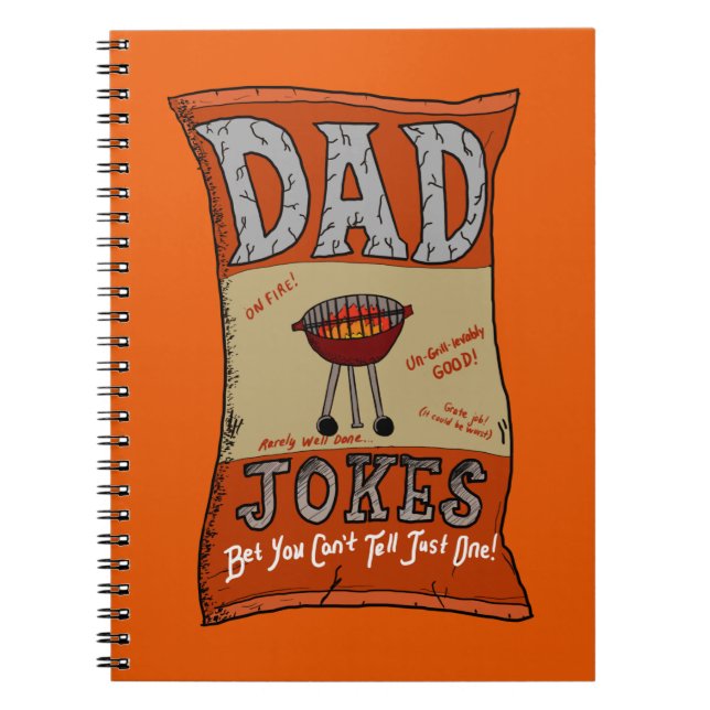 Cuaderno Gracioso papá Chiste a padre Día Grilling Camiseta (Frente)