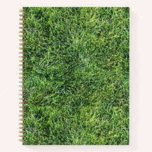 Cuaderno Gracioso patrón de textura de hierba verde foto re