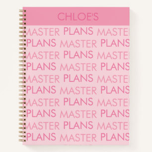 Cuaderno Gracioso Plan Maestro Personalizado Profesor de of