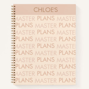 Cuaderno Gracioso Plan Maestro Personalizado Profesor de of