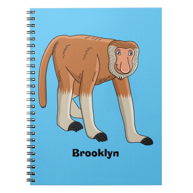 Cuaderno Gracioso proboscito personalizado ilustracion (Frente)