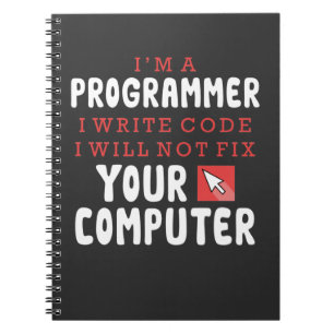 Cuaderno Gracioso programador Reparación de Codificador Hum