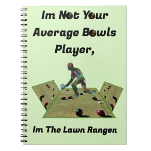 Cuaderno Gracioso Ranger de Bowls de Césped,