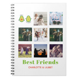 Cuaderno Gracioso regalo de COLLAGE DE FOTOS BFF Personaliz