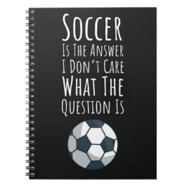 Cuaderno Gracioso regalo de fútbol para secundaria de equip