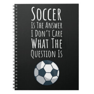 Cuaderno Gracioso regalo de fútbol para secundaria de equip