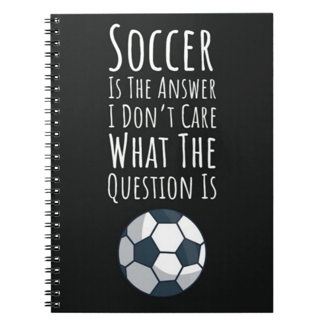 Cuaderno Gracioso regalo de fútbol para secundaria de equip (Frente)