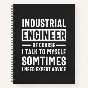 Cuaderno Gracioso regalo de ingeniero industrial