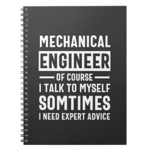 Cuaderno Gracioso regalo de ingeniero mecánico