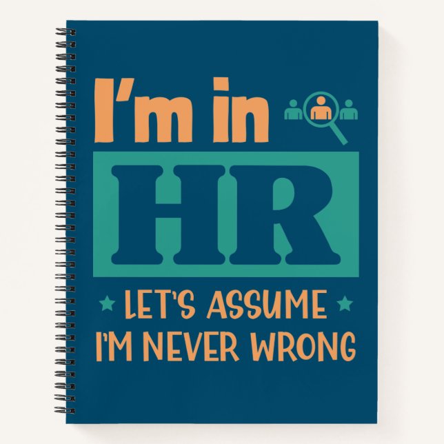 Cuaderno Gracioso regalo de Oficial de Recursos Humanos | R (Anverso)