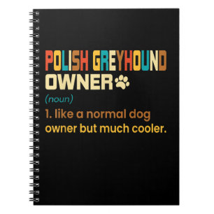 Cuaderno Gracioso retro vintage polaco de Greyhound