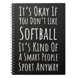 Cuaderno Gracioso Softball Regalos Fastpitch Team Player Sp