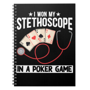 Cuaderno Gracioso Stethoscope Chiste Enfermera Médica Humo