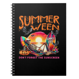 Cuaderno Gracioso Summerween Skeleton Beach At Sunset Class