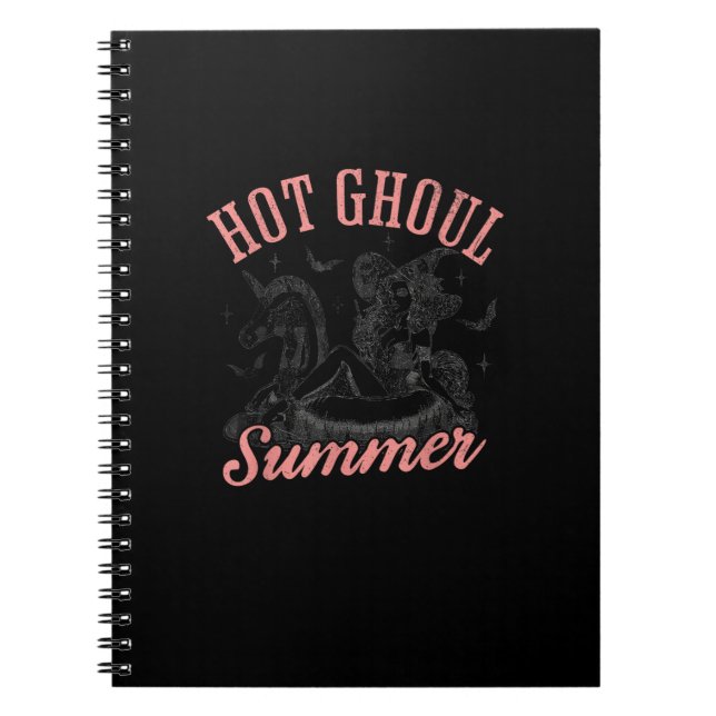 Cuaderno Gracioso verano de verano de Halloween Hot Ghoun (Frente)