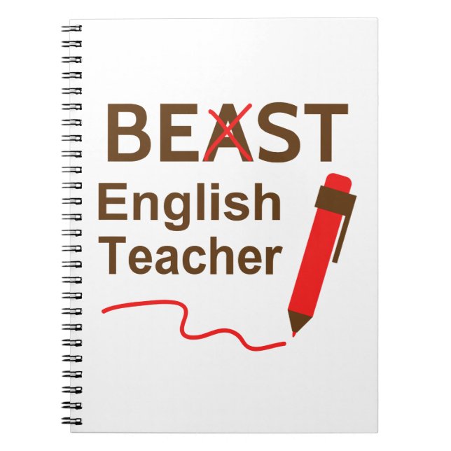 Cuaderno Gracioso y excéntrico, bestia o mejor profesor de  (Frente)
