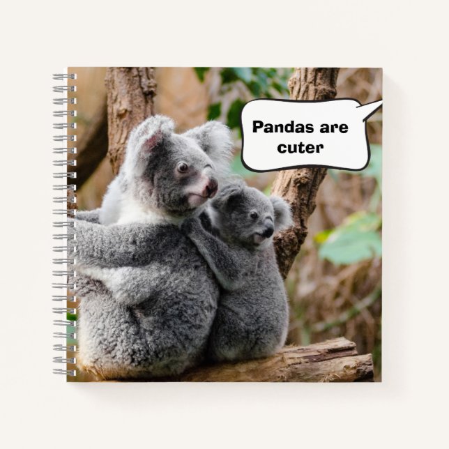 Cuaderno Graciosos Pandas o Koalas - ¿Cuáles son más atract (Anverso)