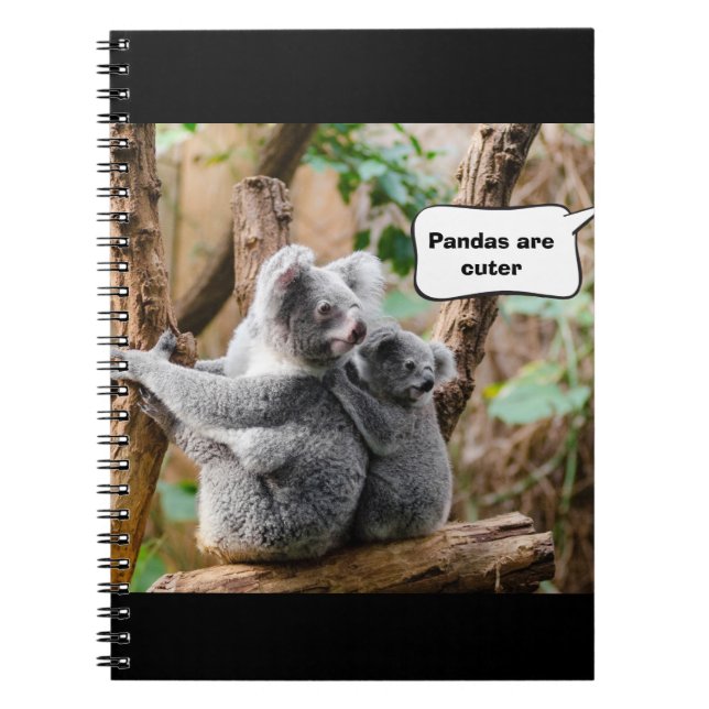 Cuaderno Graciosos Pandas o Koalas - ¿Cuáles son más atract (Frente)