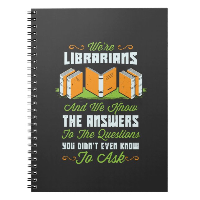 Cuaderno Graciosos regalos bibliotecarios (Frente)