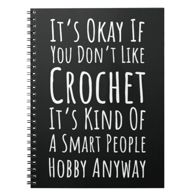 Cuaderno Graciosos Regalos Crochet Para Hombres Crocheter Y (Frente)