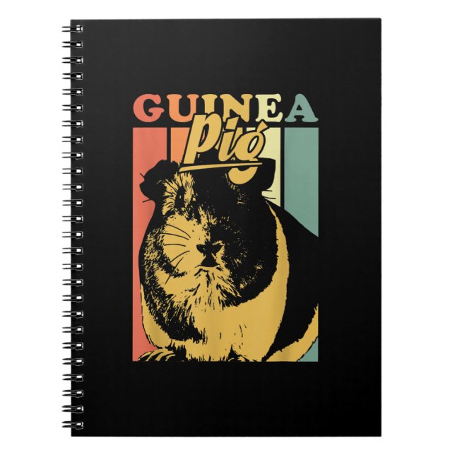 Cuaderno Graciosos regalos de cerdo de Guinea de época (Frente)