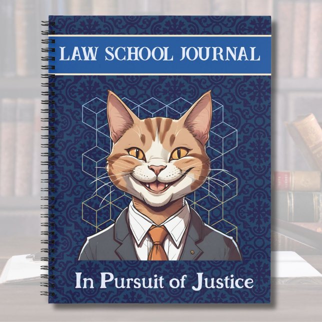Cuaderno Graciosos regalos de gatos para la aplicación de l (Funny Cat Gifts for Law Student Lawyer Enforcement)
