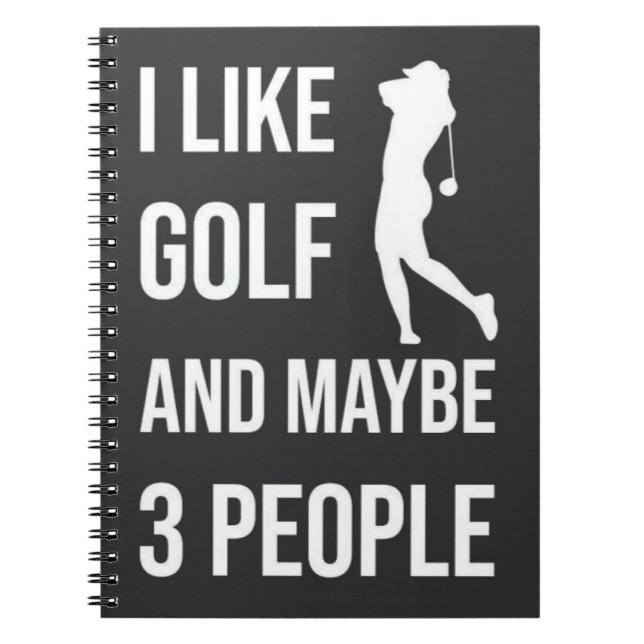 Cuaderno Graciosos Regalos De Golf Para Mujeres Humor Depor (Frente)