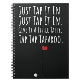 Cuaderno Graciosos regalos de golf para portátil de Chiste