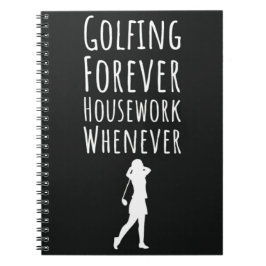Cuaderno Graciosos Regalos De Golf Para Su Cita De Lady Gol