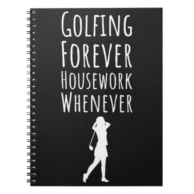 Cuaderno Graciosos Regalos De Golf Para Su Cita De Lady Gol (Frente)