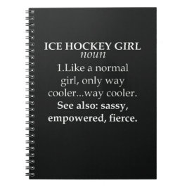 Cuaderno Graciosos Regalos De Hockey Sobre Hielo Para Chica