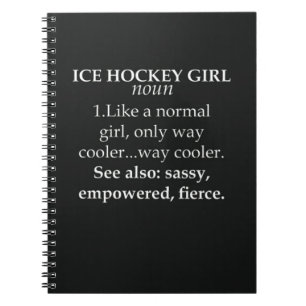 Cuaderno Graciosos Regalos De Hockey Sobre Hielo Para Chica