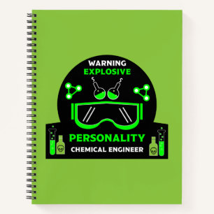 Cuaderno Graciosos regalos de Ingeniero Químico
