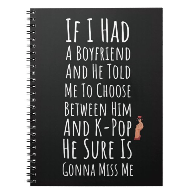 Cuaderno Graciosos Regalos De Kpop Para Mujeres Adolescente (Frente)