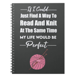 Cuaderno Graciosos regalos de punto Crafter Yarn Knitter Ho