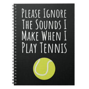 Cuaderno Graciosos Regalos De Tenis Para Las Jugadoras Chic