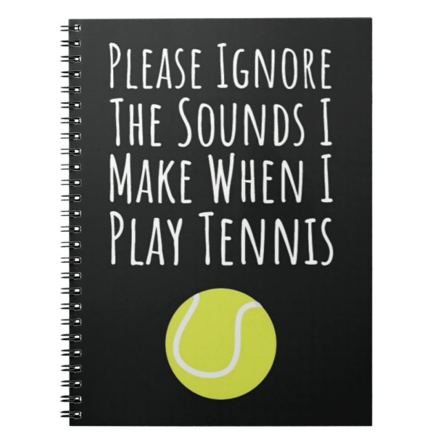 Cuaderno Graciosos Regalos De Tenis Para Las Jugadoras Chic (Frente)